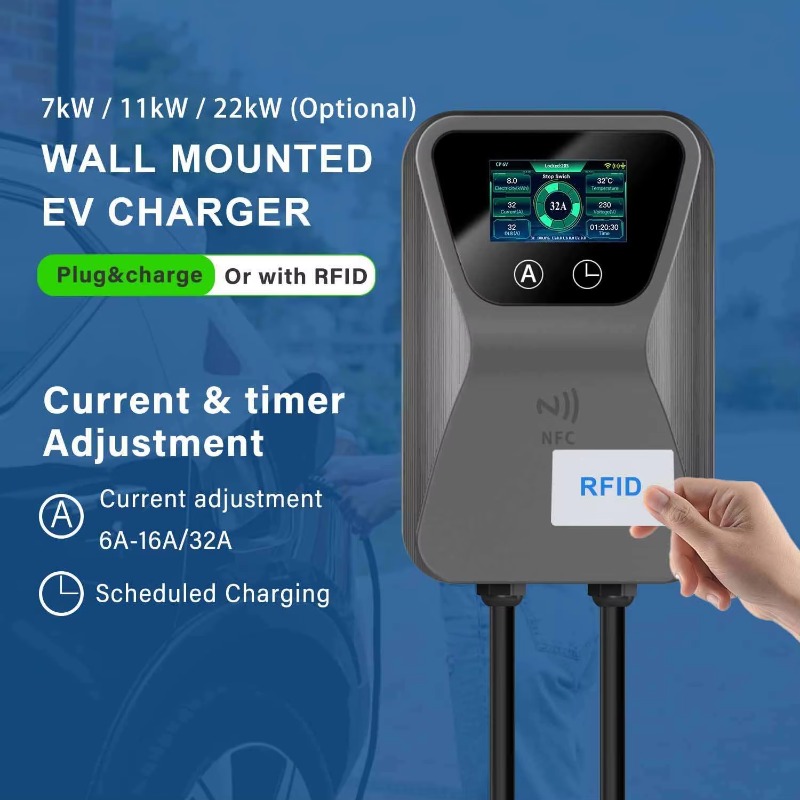Chargeur de VE, Wallbox intell - 22Kw Wallbox Type 2 Ocpp Rfid avis et prix